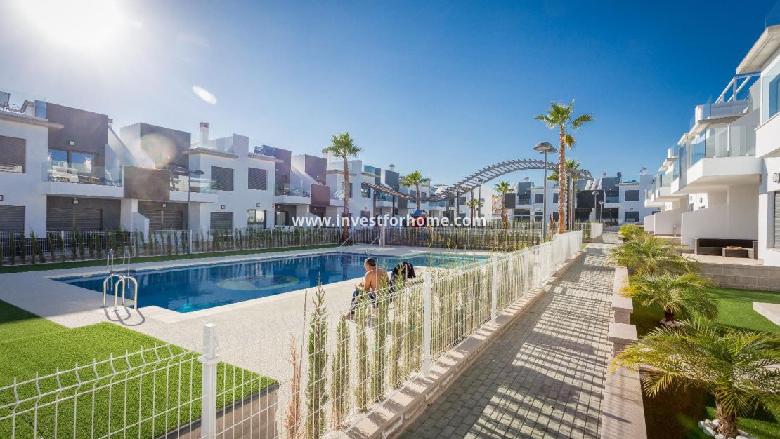 Bungalow, neuf, Pilar de la horadada, jardin, solarium, à vendre, nouveau, moderne