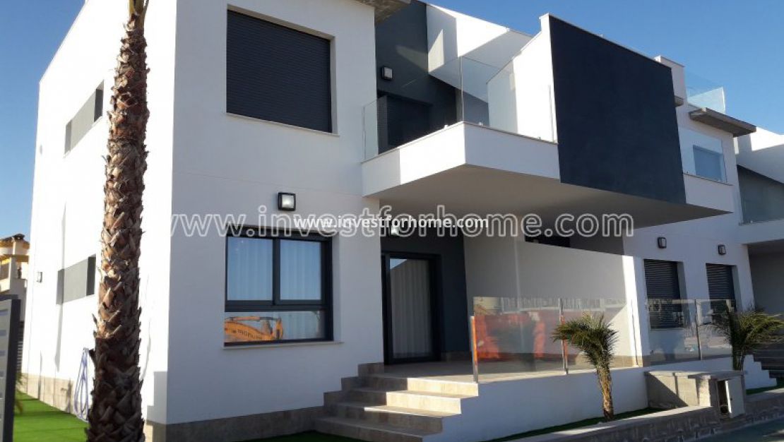 Bungalow, neuf, Pilar de la horadada, jardin, solarium, à vendre, nouveau, moderne