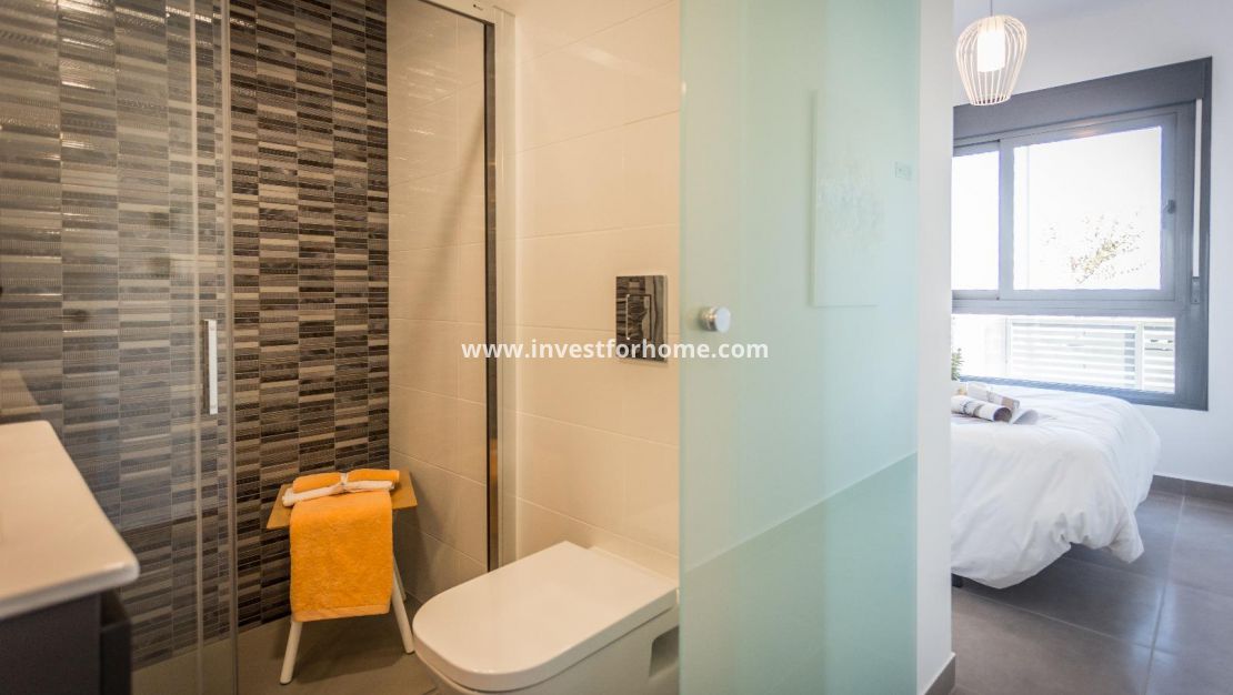 Bungalow, ny, pilar de la horadada, trädgård, solarium, till salu, ny, modern