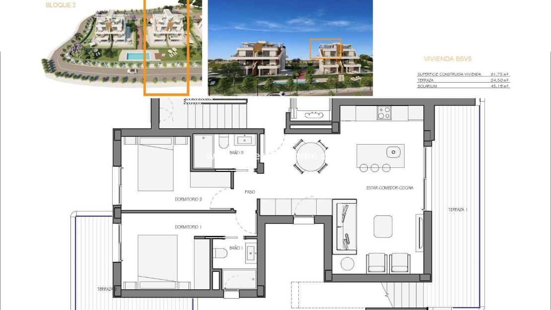 Nieuwbouw - Appartement - Fuente Álamo - Hacienda del Alamo