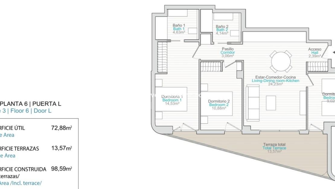 Nieuwbouw - Appartement - Villajoyosa - La Tellerola