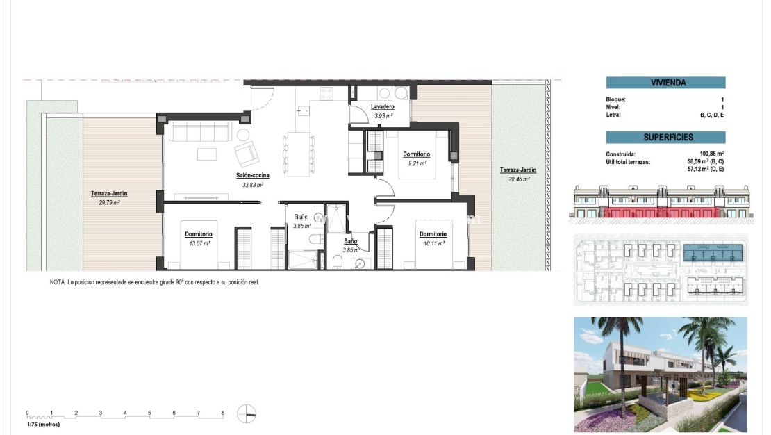 Nybyggnad - Bungalow - Los Alcázares - Serena Golf