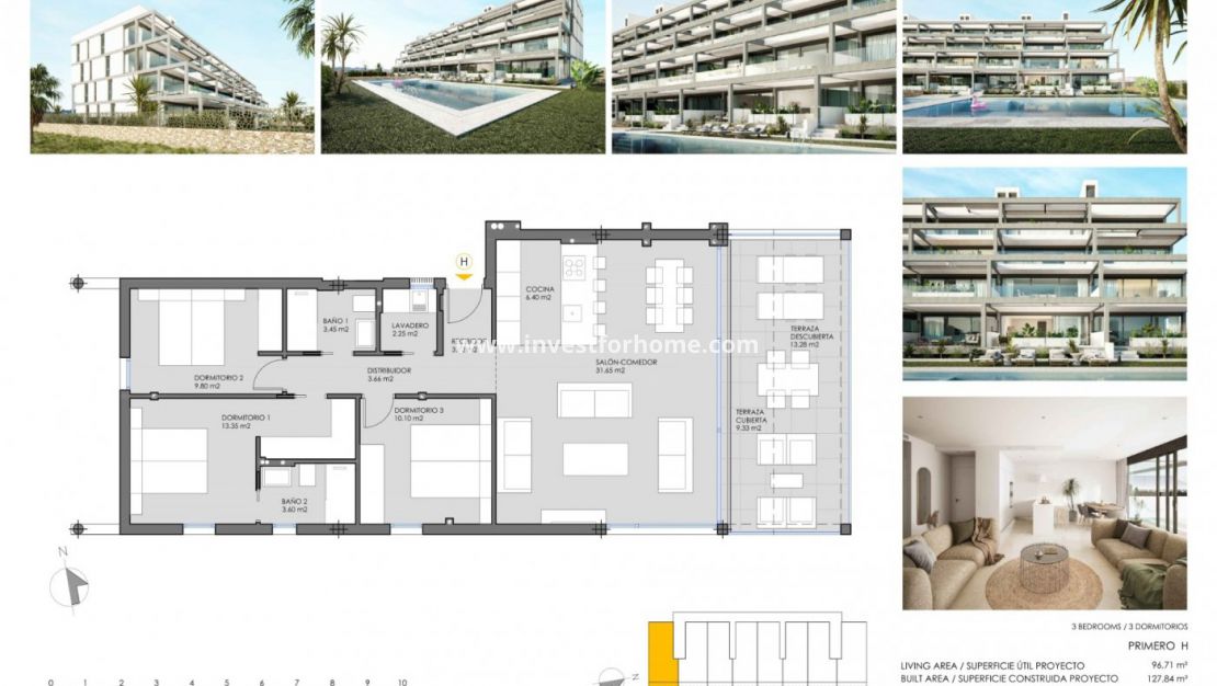 Nybyggnad - Lägenhet - Mar de Cristal-Playa Honda - Mar de Cristal