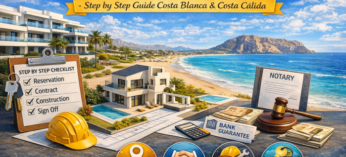 Köpa nyproduktion i Spanien – Steg-för-steg-guide Costa Blanca & Costa Cálida