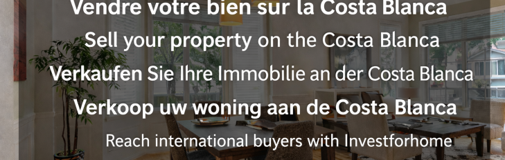 Sell your property on the Costa Blanca | Real Estate Agency Investforhome